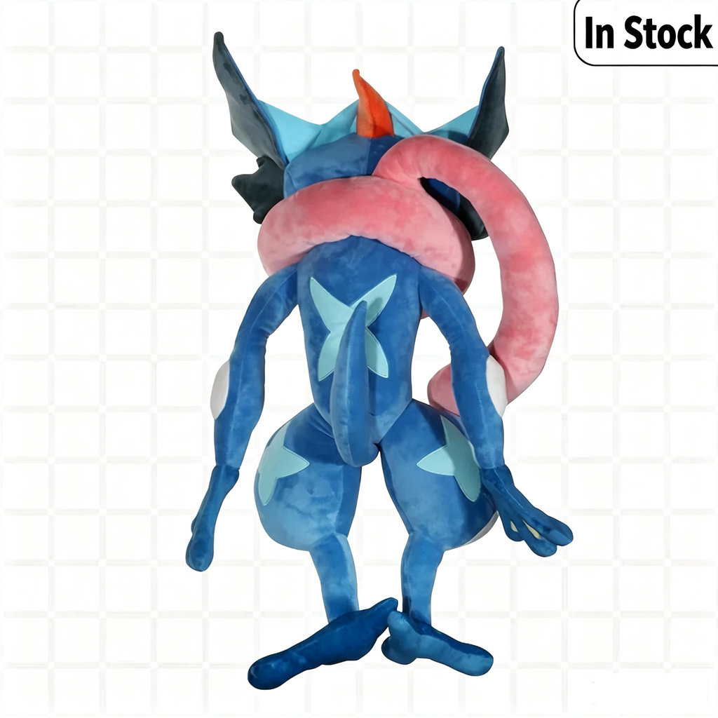 Ash‑Greninja Plush Doll, Large Size Stuffed Animal, Anime Character Collectible Plush Toy for Gift & Home Decoration