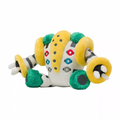 Multicolor Robot‑Style Creature Plush Toy, White Yellow Green Stuffed Animal Doll, Detailed Embroidered Collectible Plush for Display and Fan Gift
