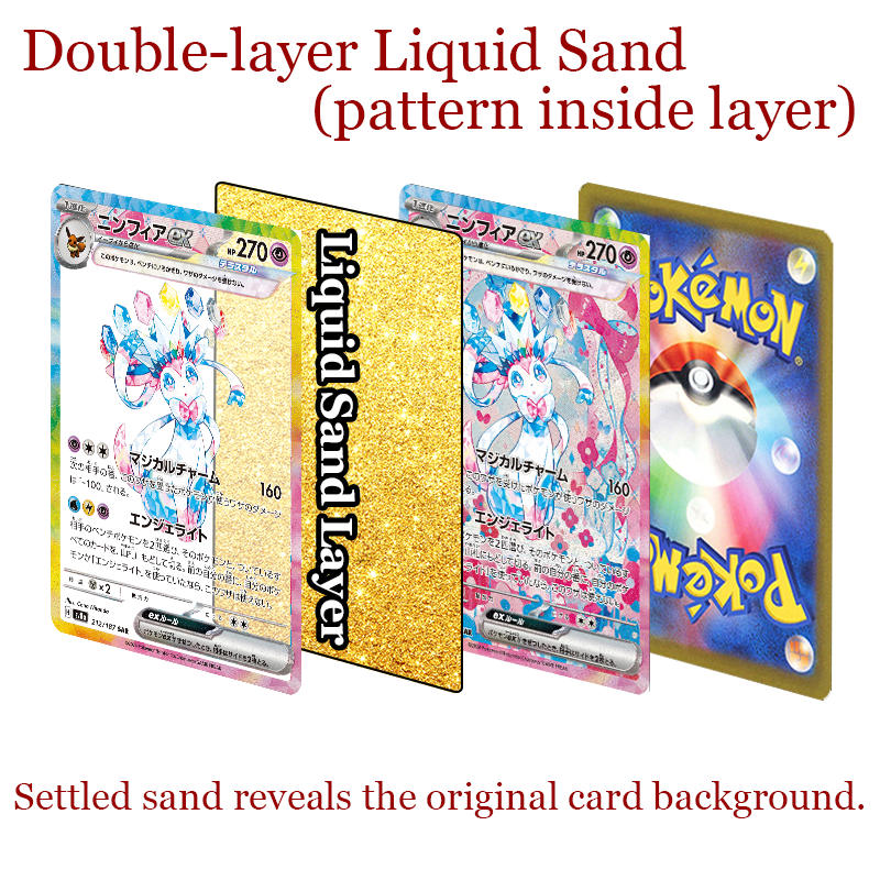 Ninetales Card Quicksand Keychain