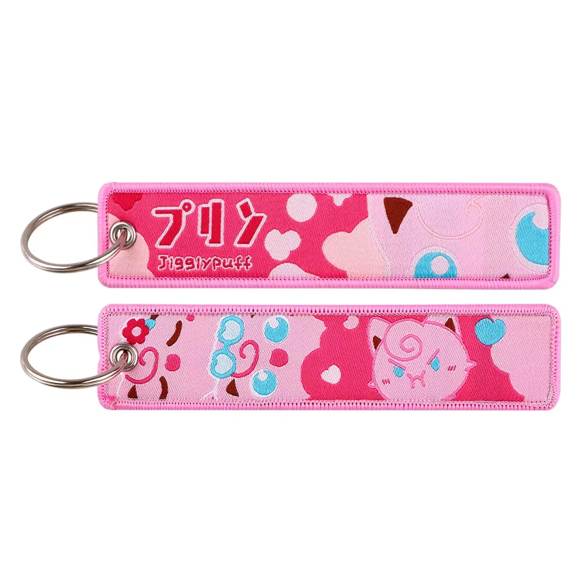 Jigglypuff Embroidered Key Tag