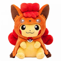 Cute Cosplay Pikachu Plush Toy, Soft Stuffed Animal Doll with Fox‑Style Cape Outfit, Collectible Anime Plush for Collection & Holiday Gift