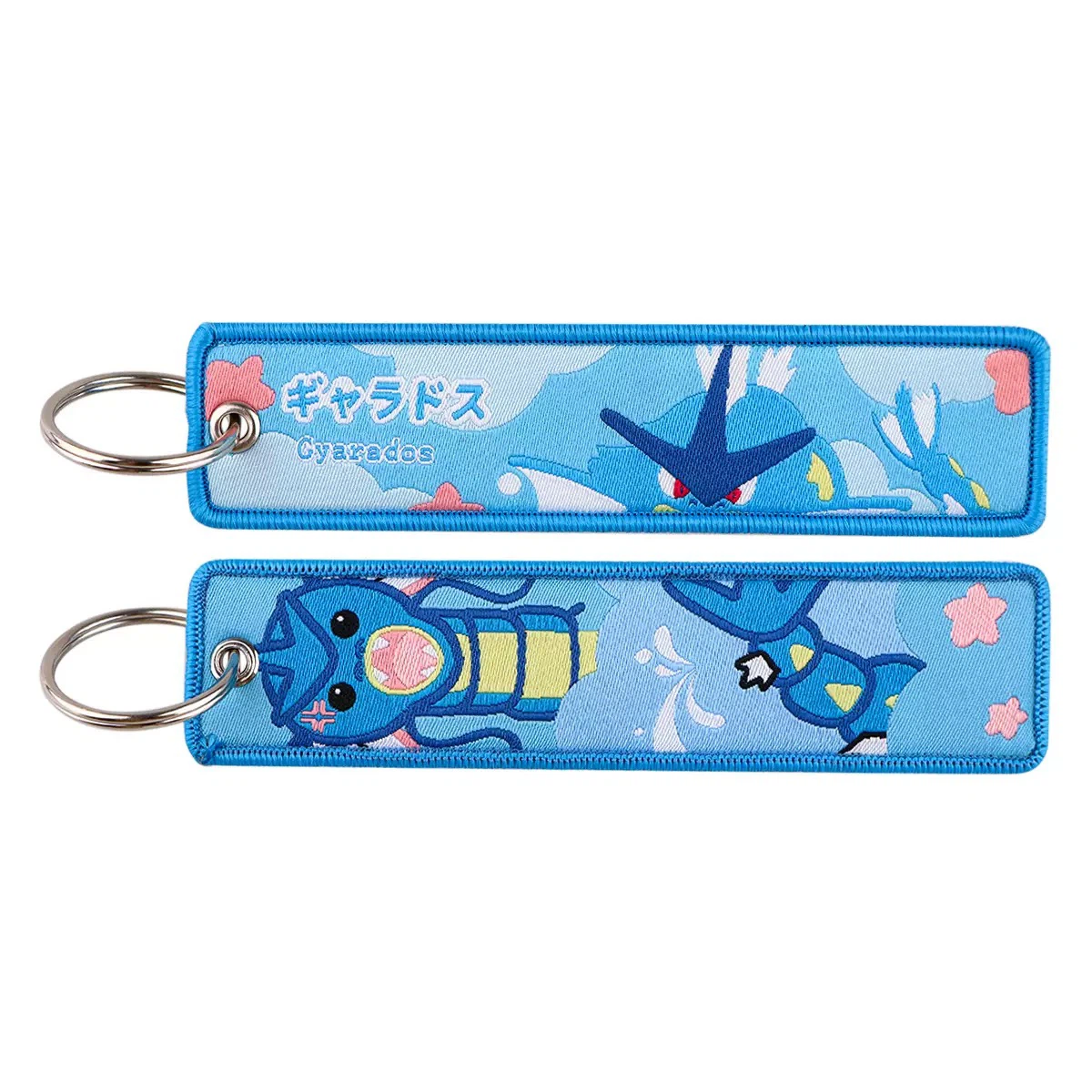 Cute Gyarados Embroidered Key Tag