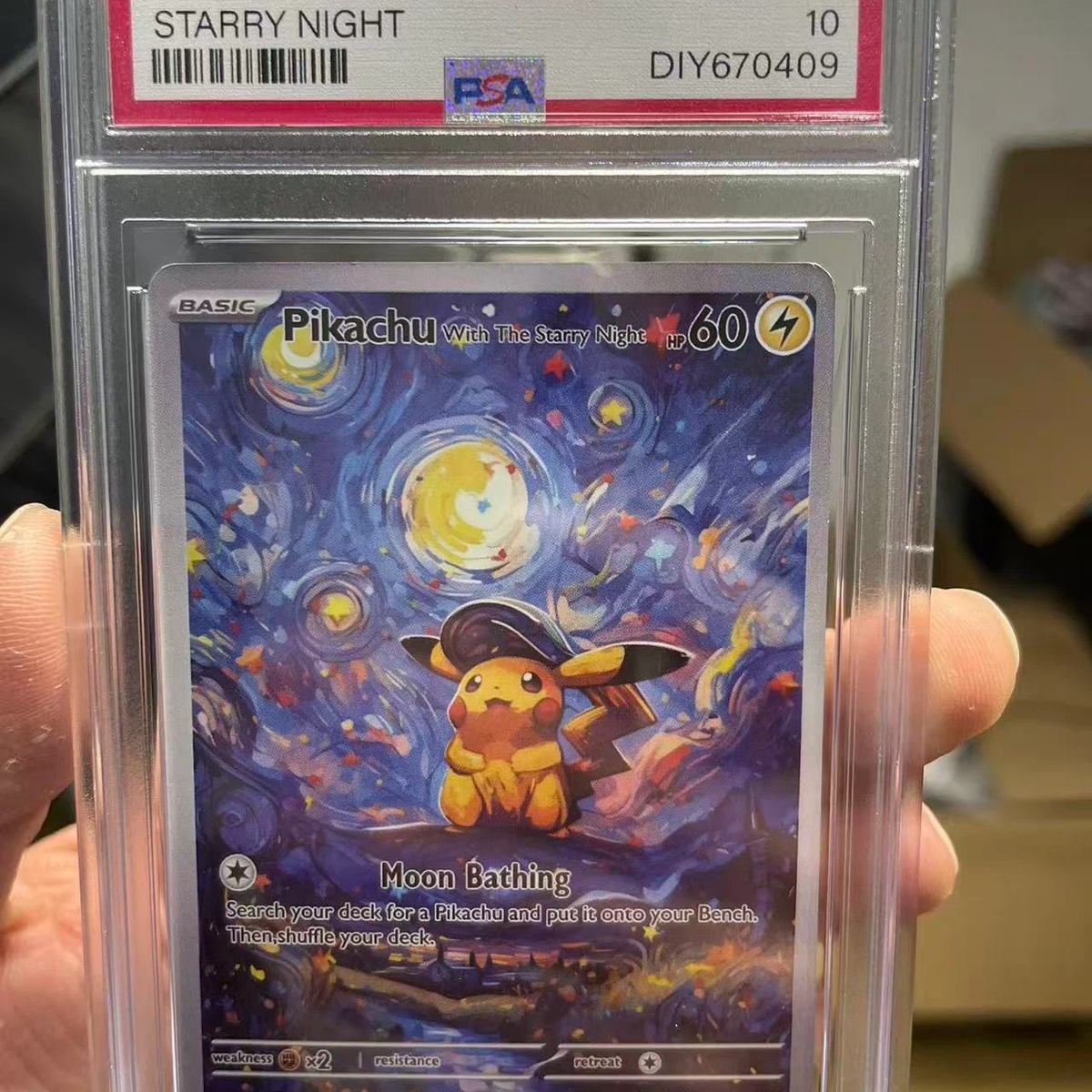 Starry Night Pikachu PSA10