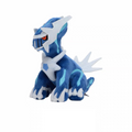 Blue Armored Dragon Plush Toy, Sitting Posture Stuffed Animal Doll with White Horns and Blade Back, Collectible Anime Plush, Size 16×10.5×16 cm for Display & Fan Gift