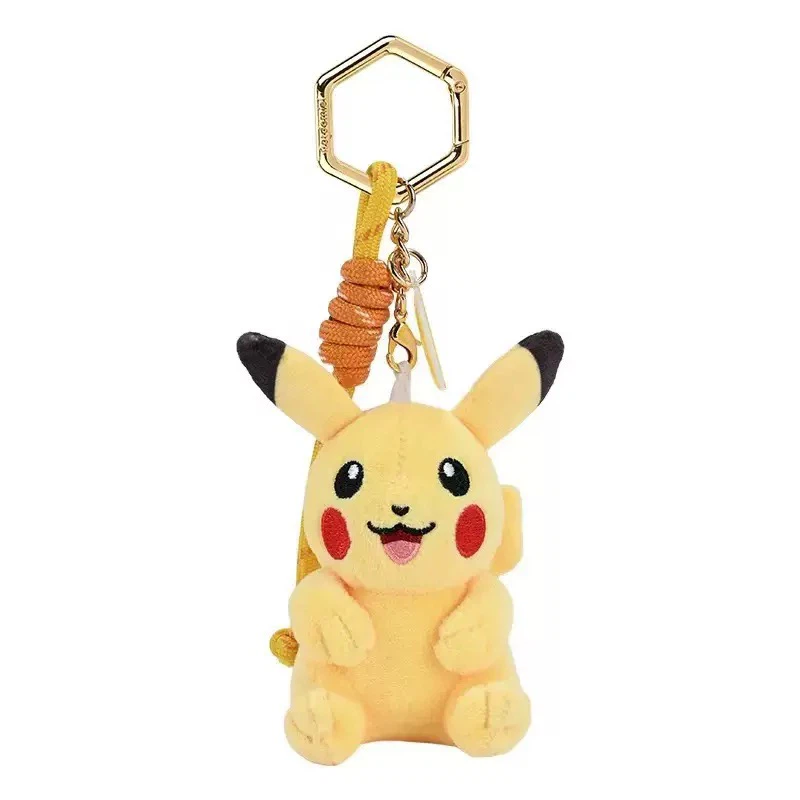 Pikachu Pokémon Plush Keychain, Soft Stuffed Bag Charm Pendant, Backpack Key Ornament Gift for Anime Collectors