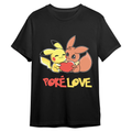 Heart‑Holding Cartoon Creatures Graphic Tee