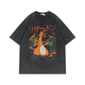 Orange Fire Dragon City Flame Print