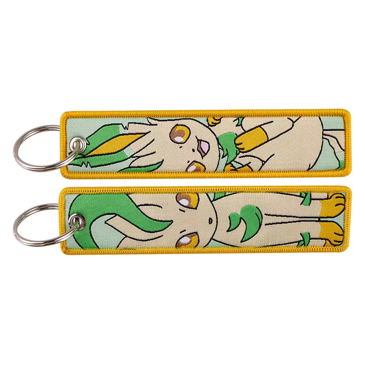 Leafeon Embroidered Key Tag
