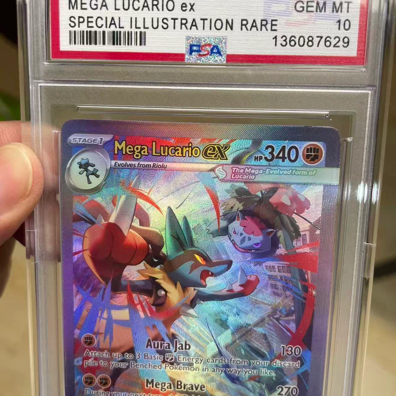 Mega Lucario ex SIR PSA10
