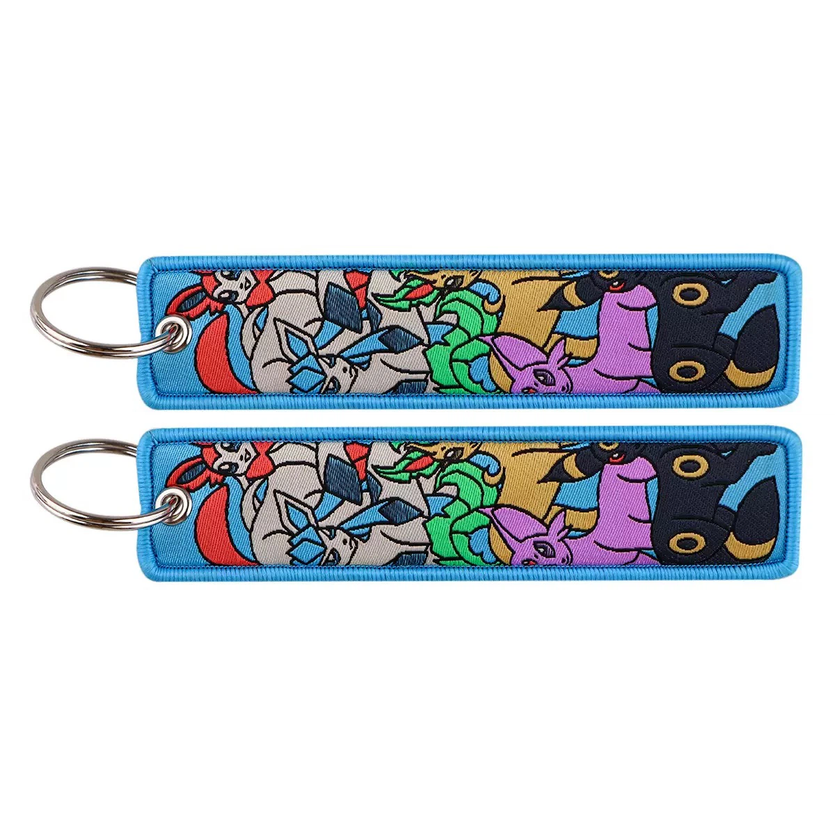 Eeveelutions All‑Star Embroidered Key Tag