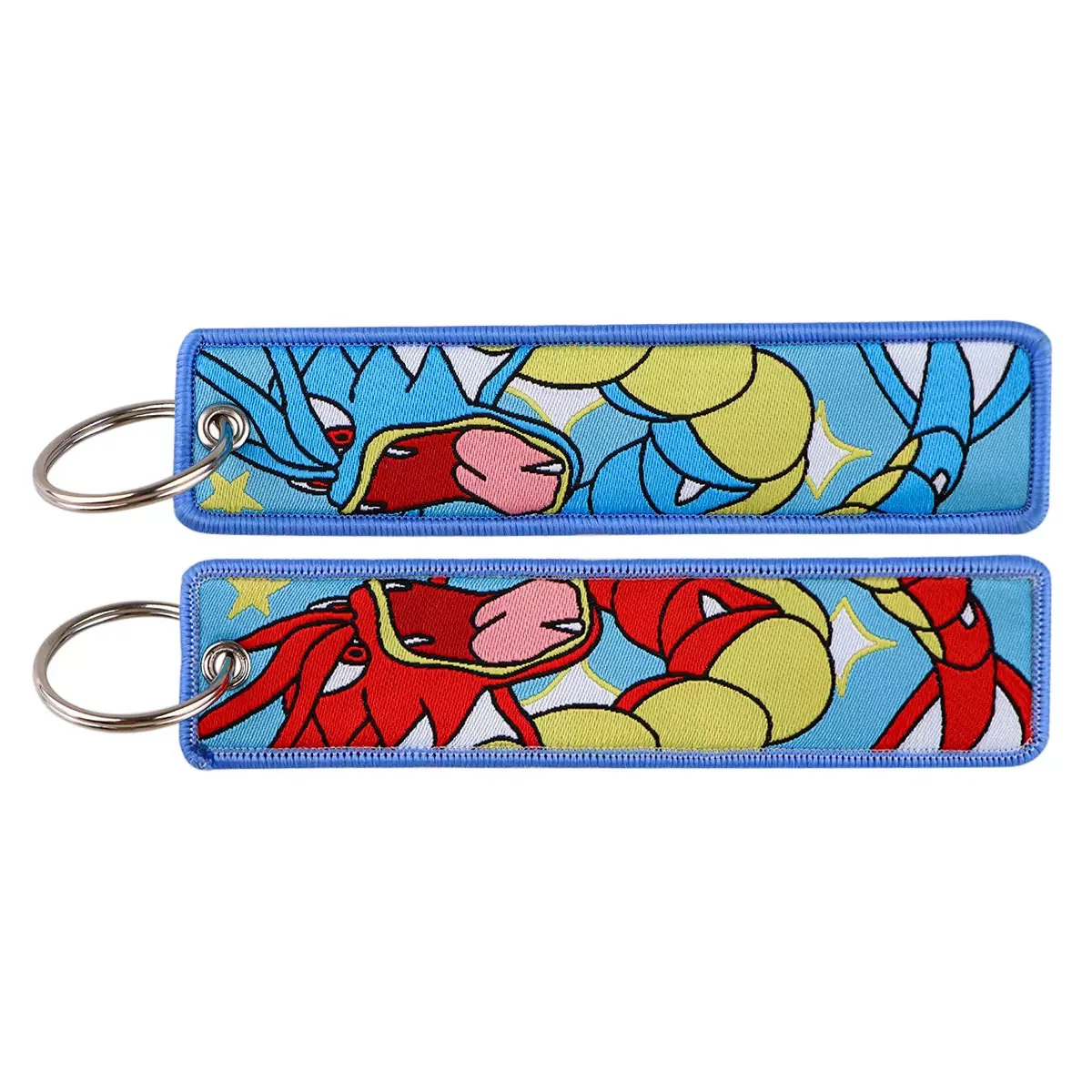 Gyarados Embroidered Key Tag