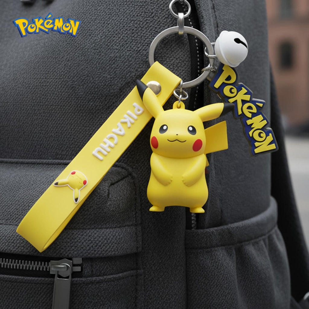 Pokemon 3D Figural Keychain With Printed Strap | Pikachu