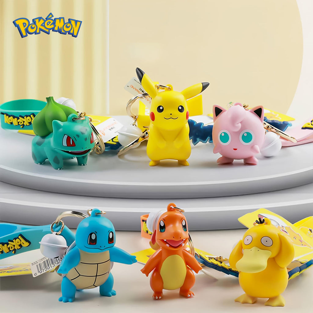 Pokemon 3D Figural Keychain With Printed Strap | Pikachu