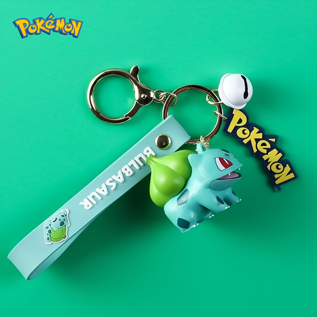 Pokemon 3D Figural Keychain With Printed Strap | Bulbasaur