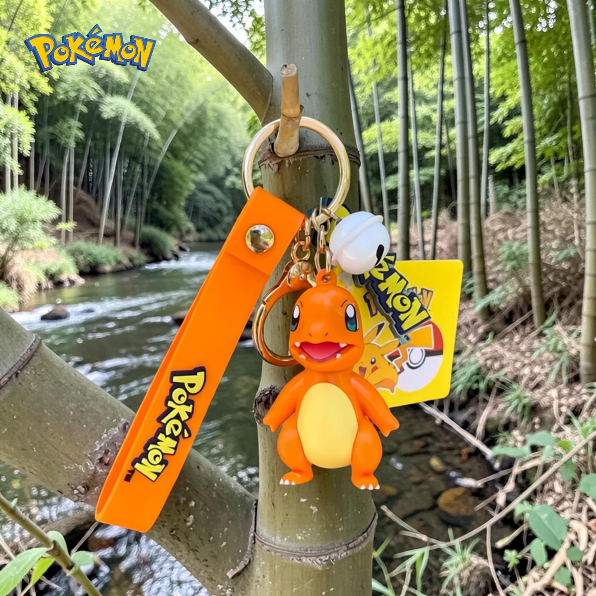 Pokemon 3D Figural Keychain With Printed Strap | Charmander
