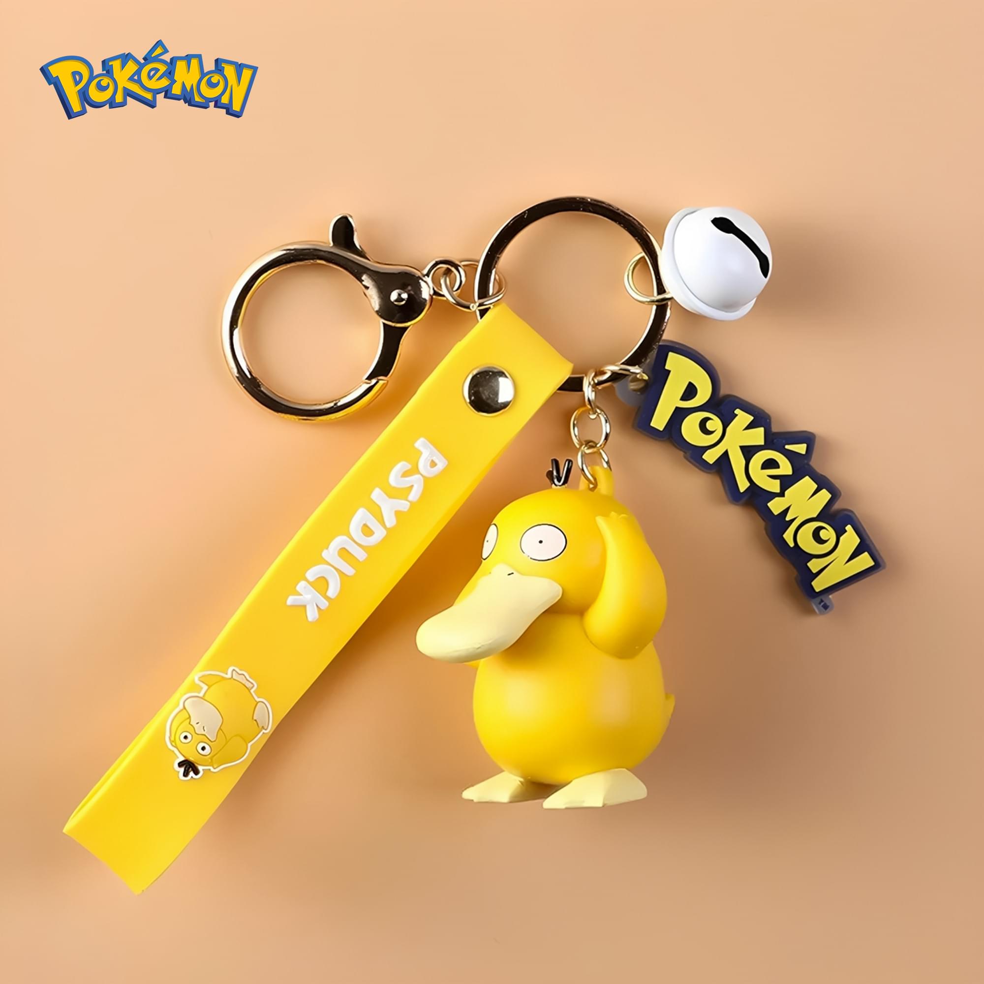 Pokemon 3D Figural Keychain With Printed Strap | Psyduck