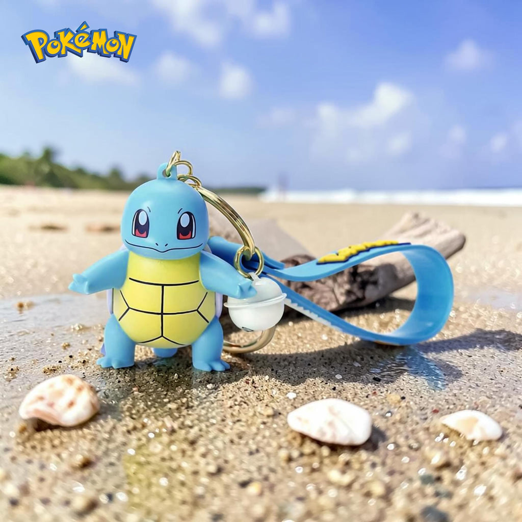 Pokemon 3D Figural Keychain With Printed Strap | Squirtle