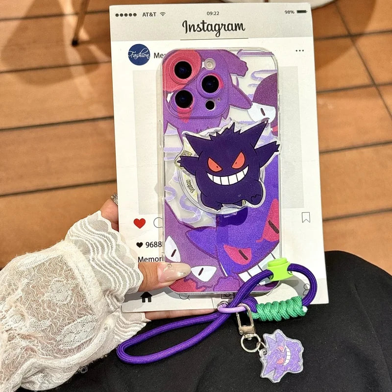 Cute Gengar Mega Phone Case For iPhone