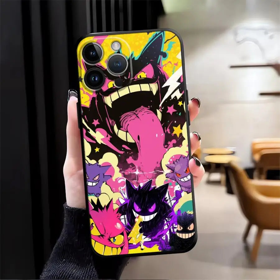 Hot Pokemon Gengar Funda Phone Cover Phone Case For Apple iPhone