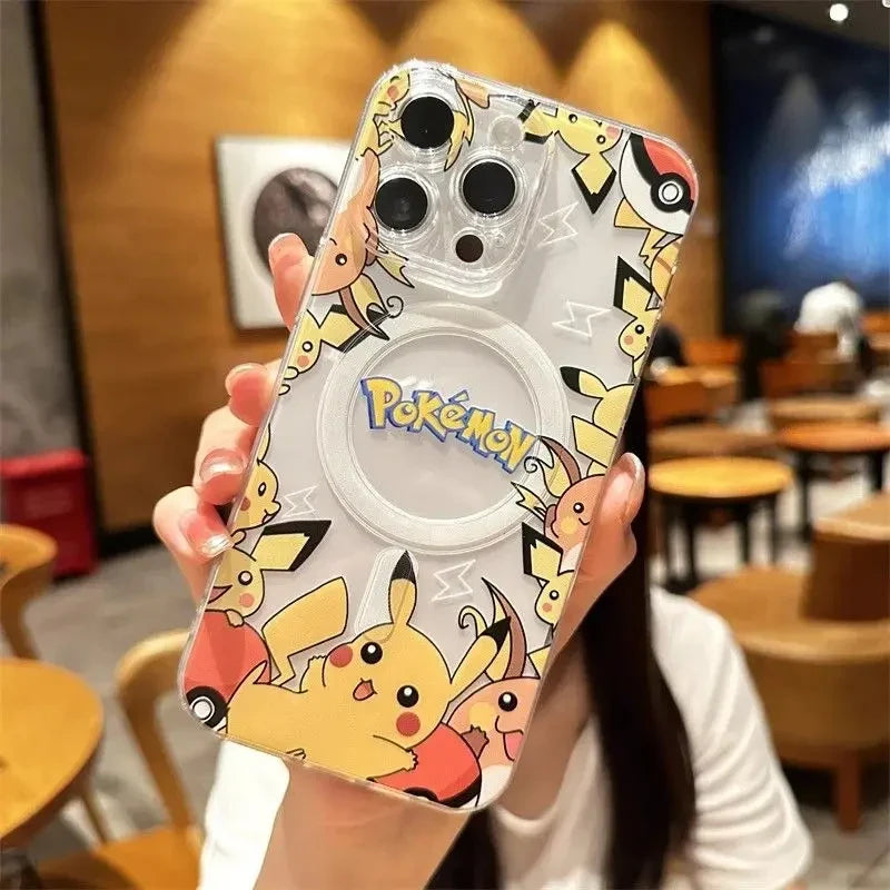 Cartoon Pokémon Pikachu Gengar For Magsafe Phone Case For iPhone