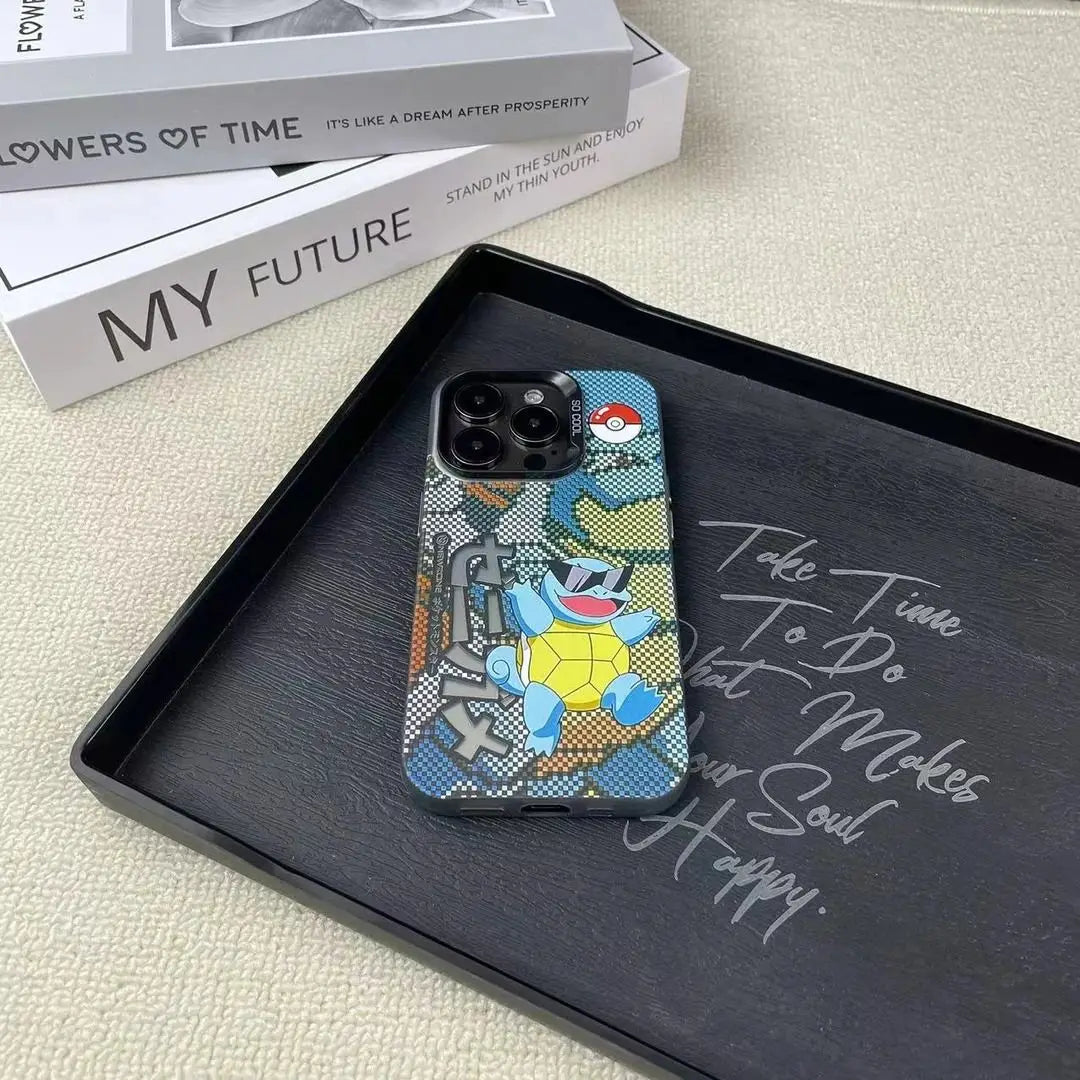 Cute Pixel Pokemon Squirtle Phone Case For iPhone