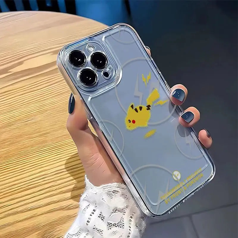 Cute Pokemon Gengar Pikachu Phone Case For iPhone