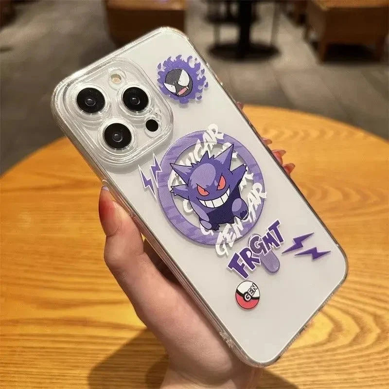 Cartoon Pokémon Pikachu Gengar For Magsafe Phone Case For iPhone