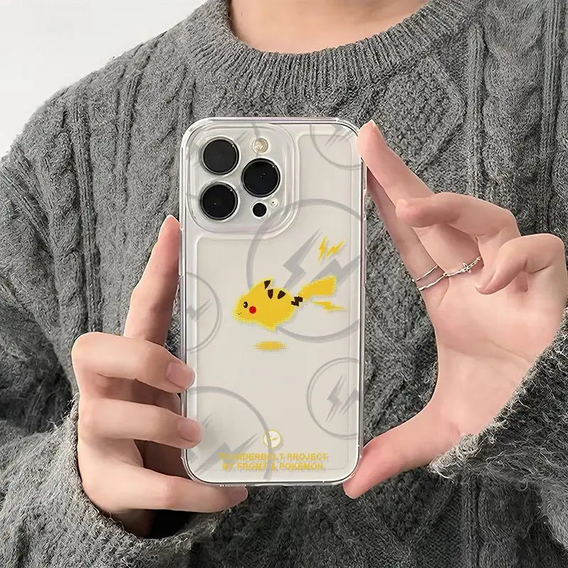 Cute Pokemon Gengar Pikachu Phone Case For iPhone