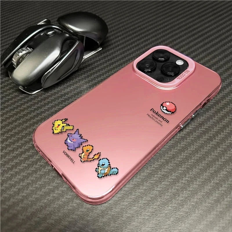 Cute Pixel Pokemon Pattern Phone Case For iPhone