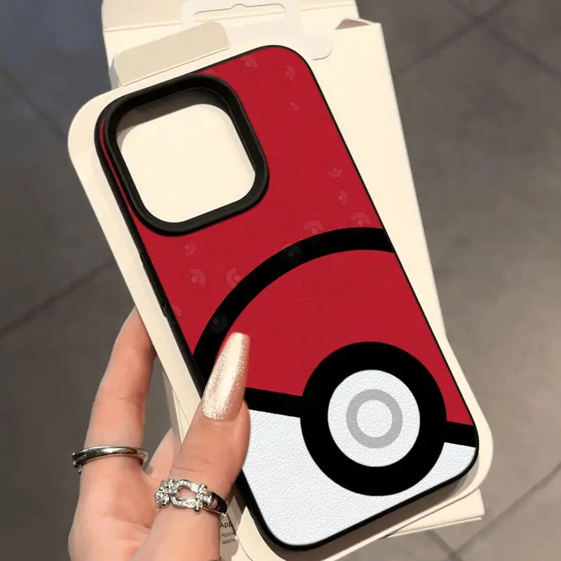 Cute Pokemon Poké Ball Pattern Phone Case For iPhone