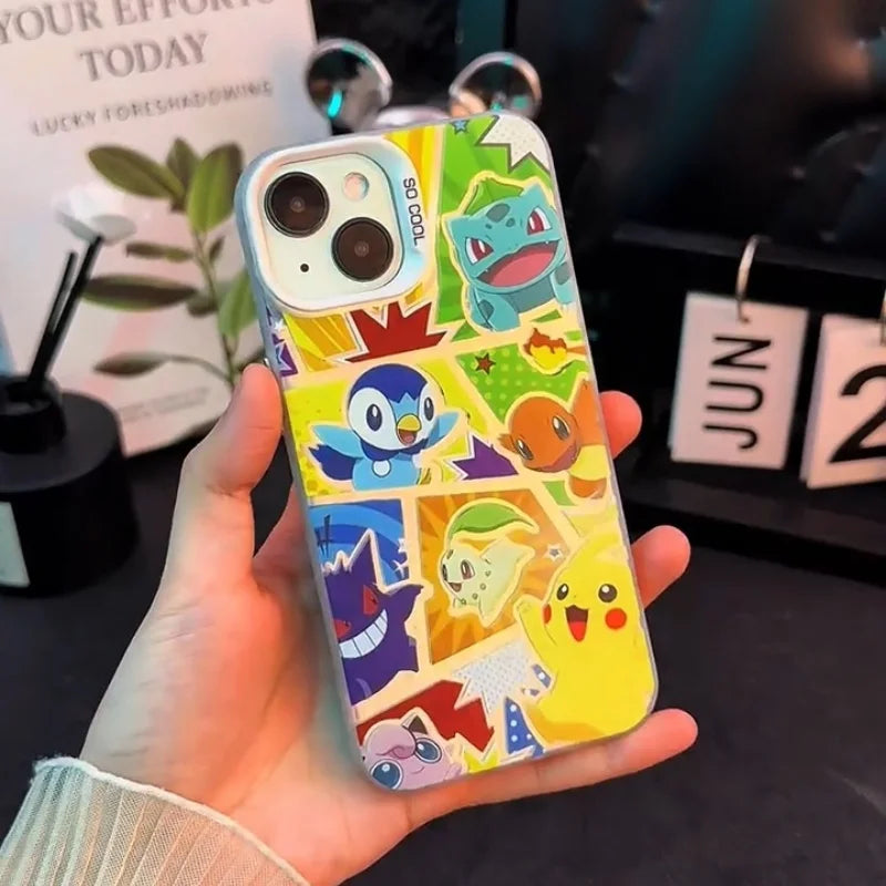 Cute Cartoon Piplup Charmander Phone Case For iPhone