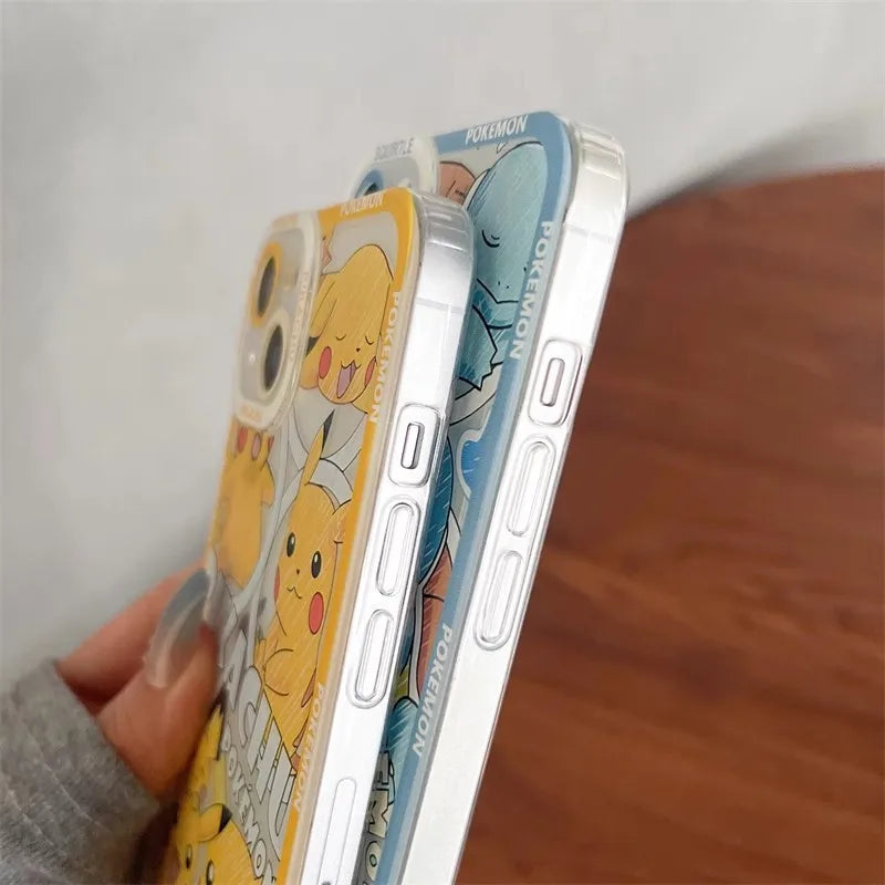 Cute Pokemons Pikachu Phone Case For iPhone