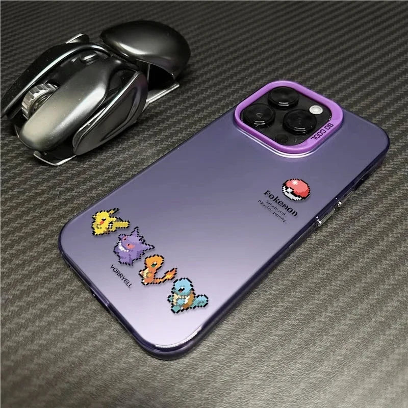 Cute Pixel Pokemon Pattern Phone Case For iPhone
