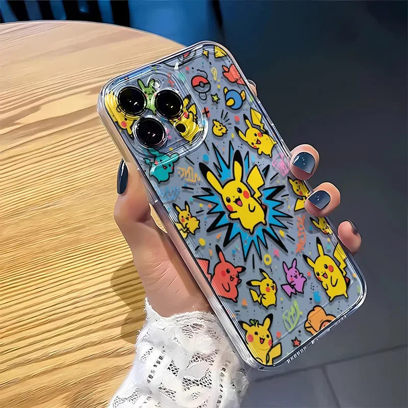 Cute Pokemon Pikachu Pattern Phone Case For iPhone