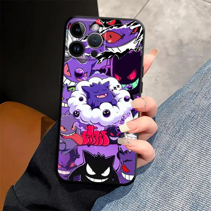 Hot Pokemon Gengar Funda Phone Cover Phone Case For Apple iPhone