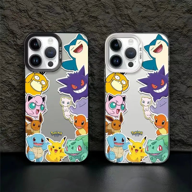 Cute Cartoon Pokemon Pikachu Phone Case For iPhone