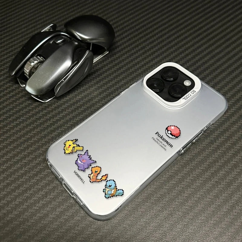 Cute Pixel Pokemon Pattern Phone Case For iPhone