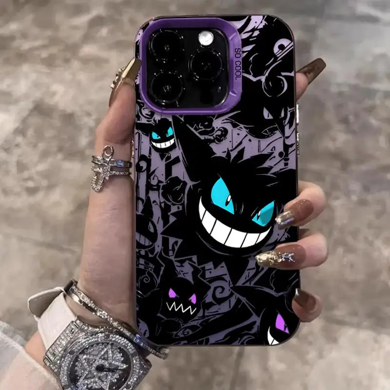 Cute Gengar Haunter Gastly Phone Case  For iPhone