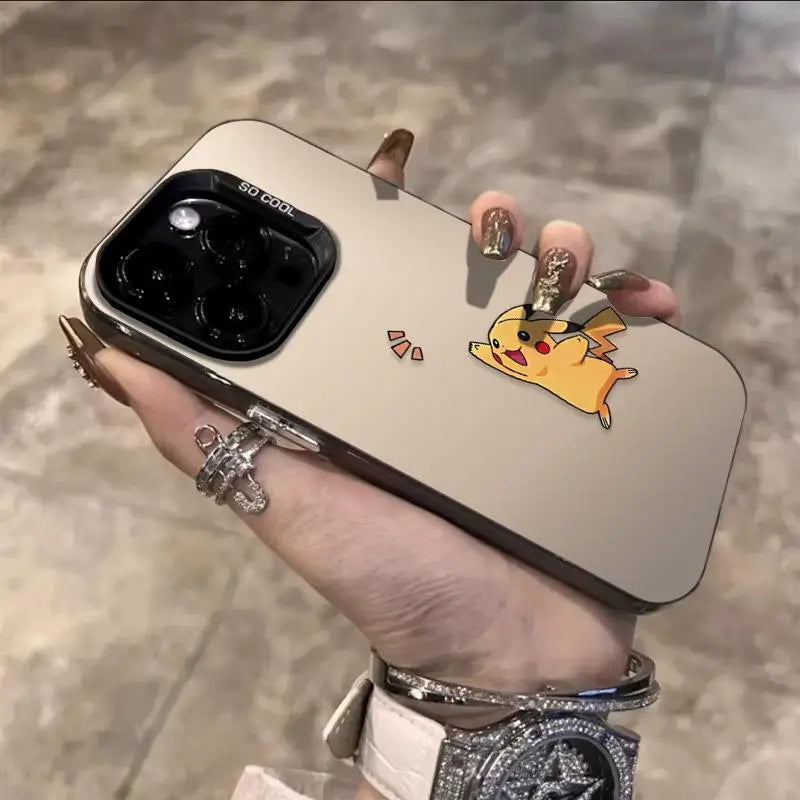 Hello Cute Pikachu Phone Case For iPhone