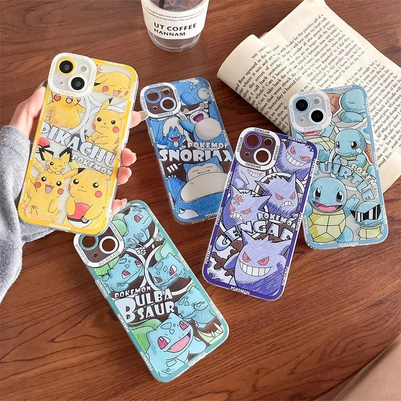 Cute Pokemons Pikachu Phone Case For iPhone