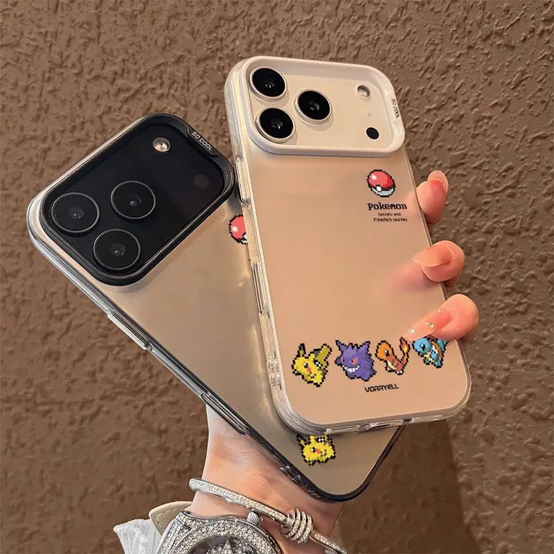 Cute Pixel Pokemon Pattern Phone Case For iPhone