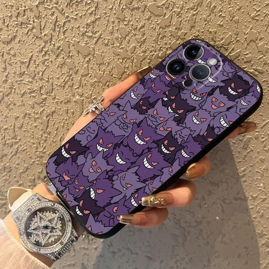 Hot Pokemon Gengar Funda Phone Cover Phone Case For Apple iPhone