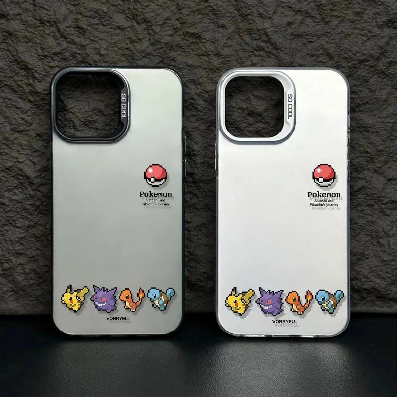 Cute Pixel Pokemon Pattern Phone Case For iPhone