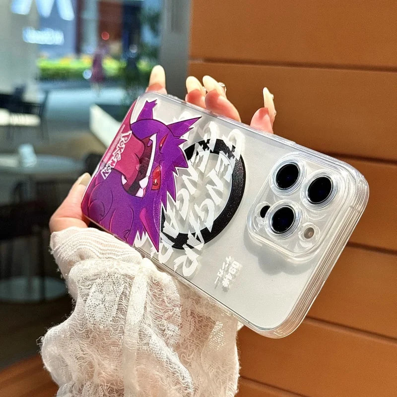Cute Gengar Mega Phone Case For iPhone