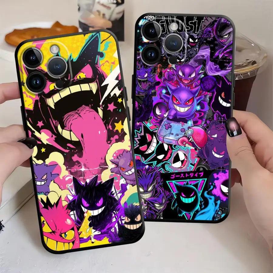 Hot Pokemon Gengar Funda Phone Cover Phone Case For Apple iPhone