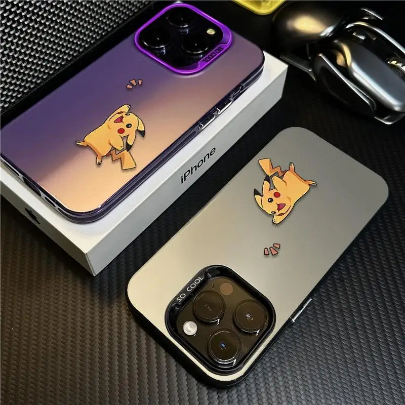 Hello Cute Pikachu Phone Case For iPhone