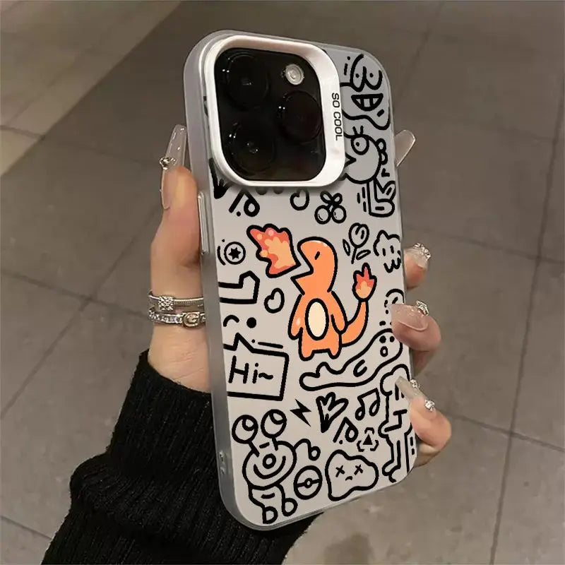 Cute Charmander Pokemon Phone Case For iPhone