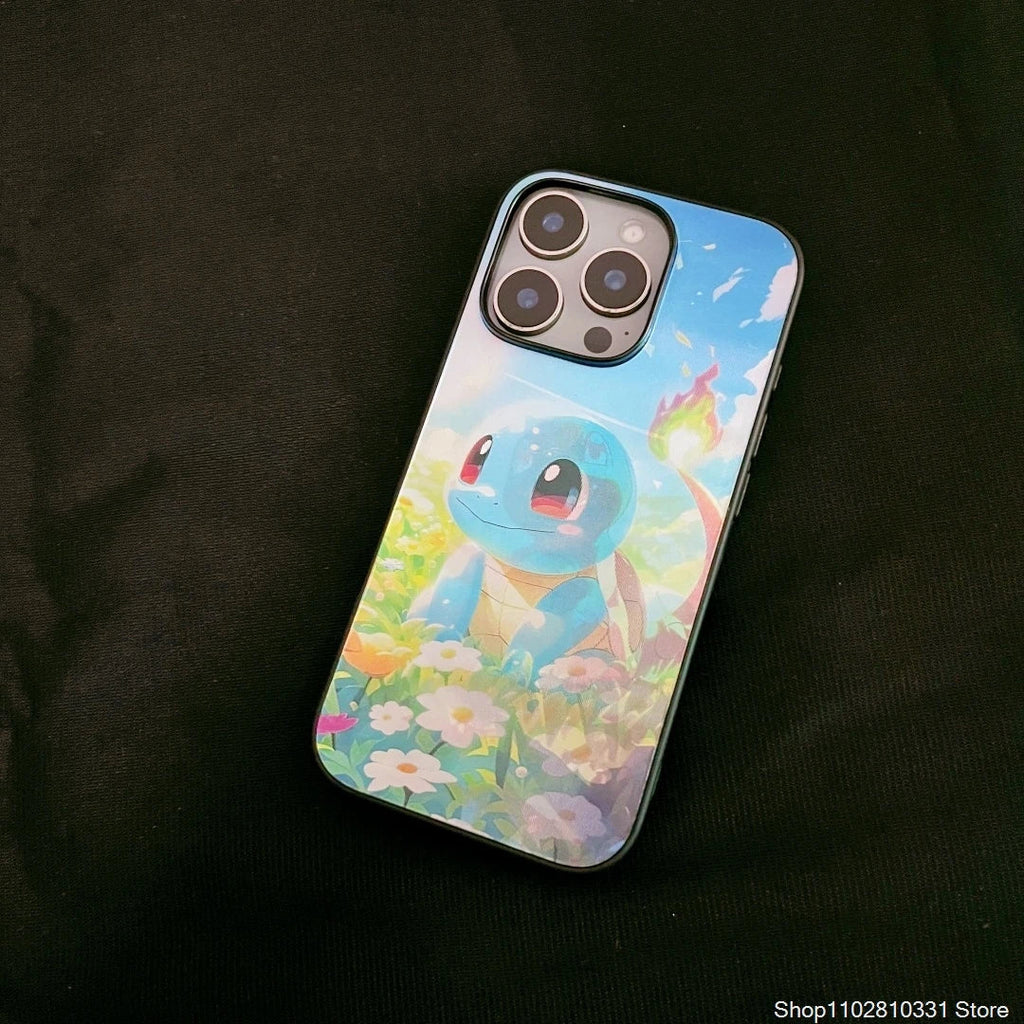 3D Grating Card Pokemon Phone Case For iPhone
