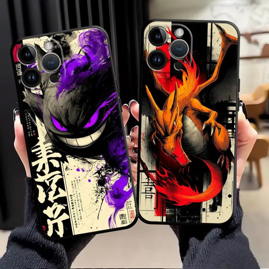 Hot Anime Pokemon Funda Phone Cover Phone Case For Apple iPhone