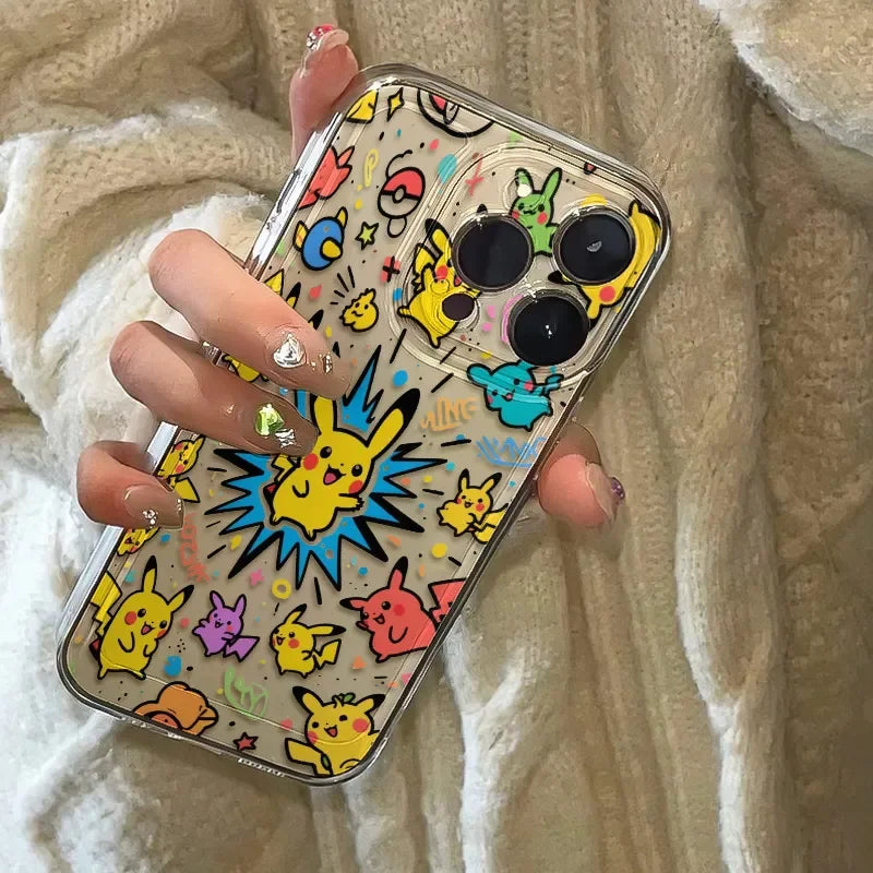 Cute Pokemon Pikachu Pattern Phone Case For iPhone
